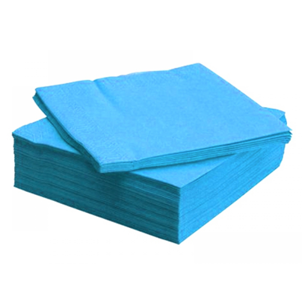 Салфетки ГОЛУБЫЕ пастель 100шт