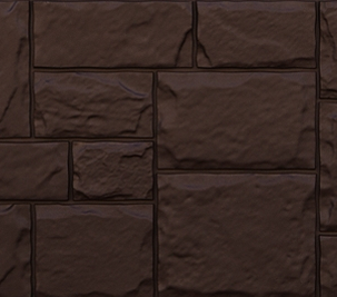 А.Панель фасад. крупный камень корич