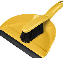 Комплект щетка-сметка "Good" с совком с кром ярко-желтый