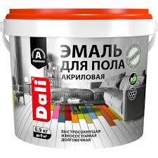Эмаль  "DALI" д/пола акриловая серый 0,9л.