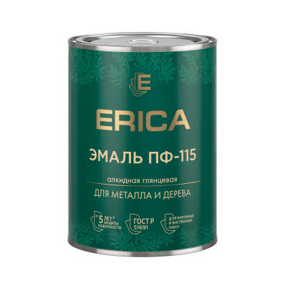 Эмаль ПФ-115 Erica вишневая 0,8 кг
