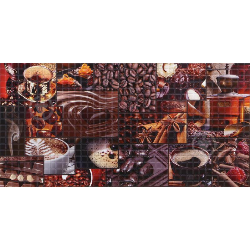 Панель стеновая ПВХ мозайка "Аромат кофе" 955х480мм