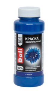 Краска колеровочная DALI акриловая синяя 250 мл