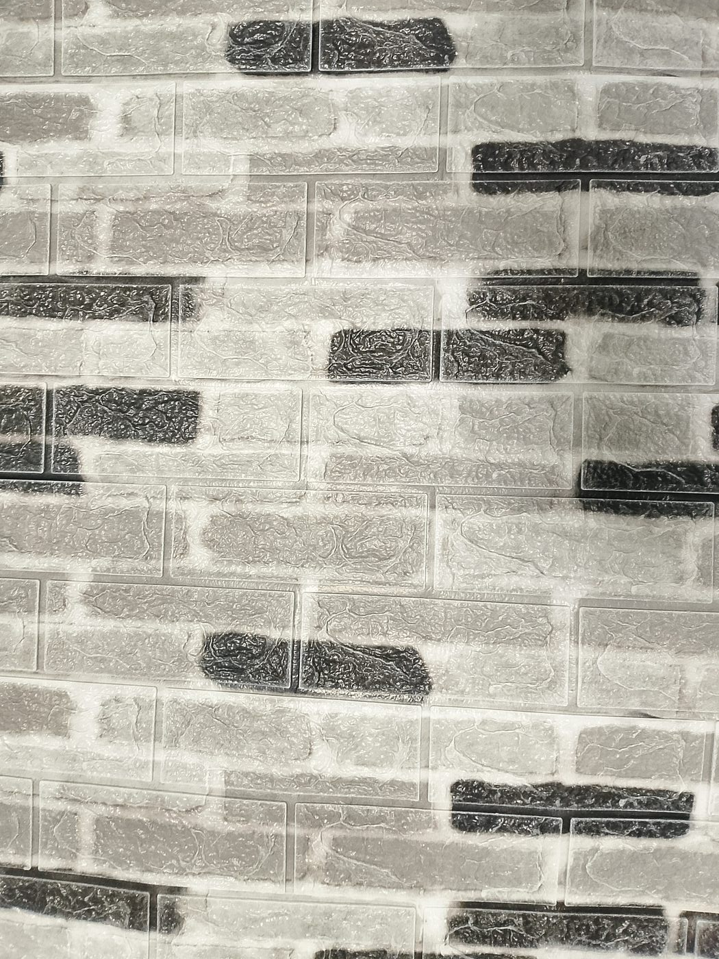 Панель стеновая самокл 3D Серый кирпич 0,7х0,77м (толщ. 0,4см)BZ-YYC19