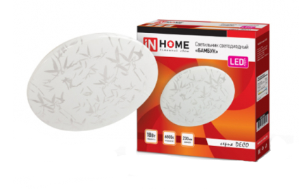 Светильник с/д IN HOME Deco "Бамбук" 18Вт 6500К 230В 230мм