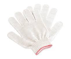 Перчатки х/б с ПBX Grower 10 класс белые Люкс