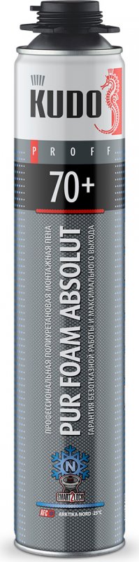 Пена монт. KUDO "Proff 70+ Arktika Nord" полиурет. зимняя 1 л