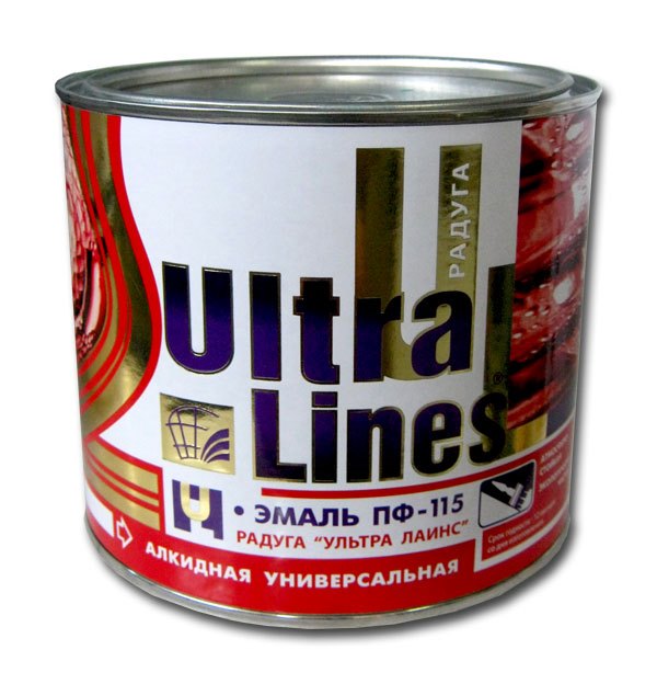 Эмаль ULTRA LINES ПФ-115 жёлтая 1.8 кг