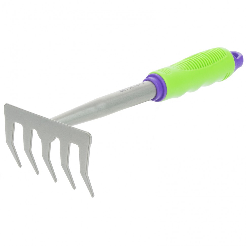 Грабельки 5 зубьев, пластиковая ручка, 33 см