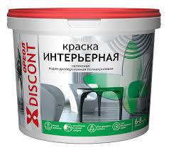 Краска интерьерная ОРЕОЛ "Дисконт" белая матовая 3 кг