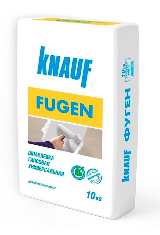 Шпатлевка KNAUF "Fugen" гипсовая для внутренних работ универсальная 10 кг