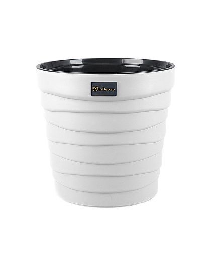 Кашпо "Бархан" 7,5л  Белый