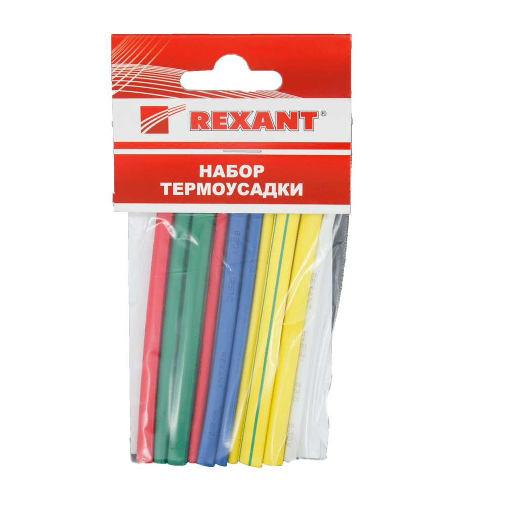Набор термоусадки REXANT "№1 Авто" диаметр 3 -6 мм 10 шт.