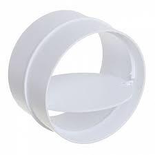 Соединитель круглых каналов с обрат. клапаном d100мм