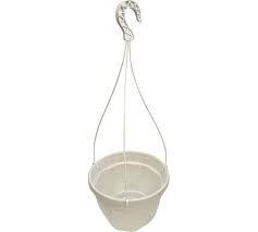 Кашпо НИКА с подвесом и поддоном 170мм 1,5л Белое
