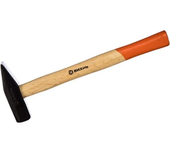 Молоток ВИХРЬ квадратный боёк с деревянной ручкой 800 г