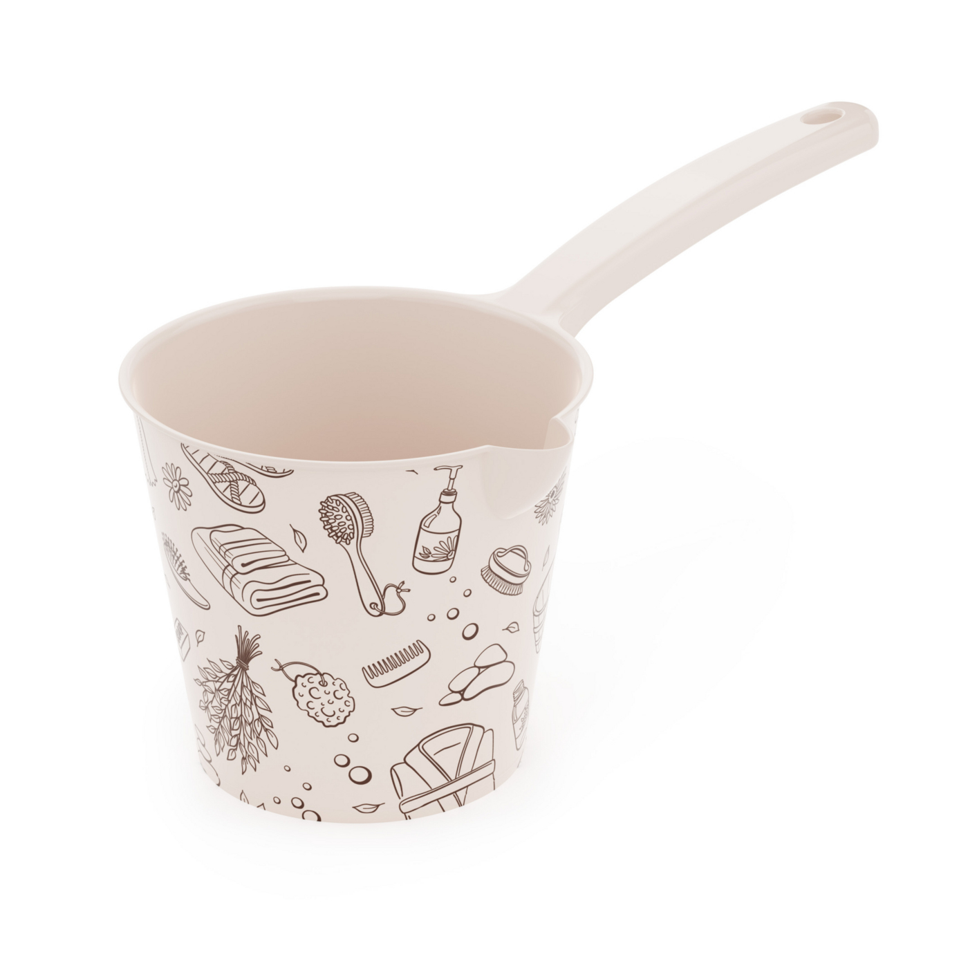 Ковш "Русская банька" 1,5л со сливом М839