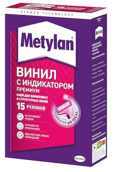 Клей METYLAN "Винил Премиум" обойный с индикатором 500 г