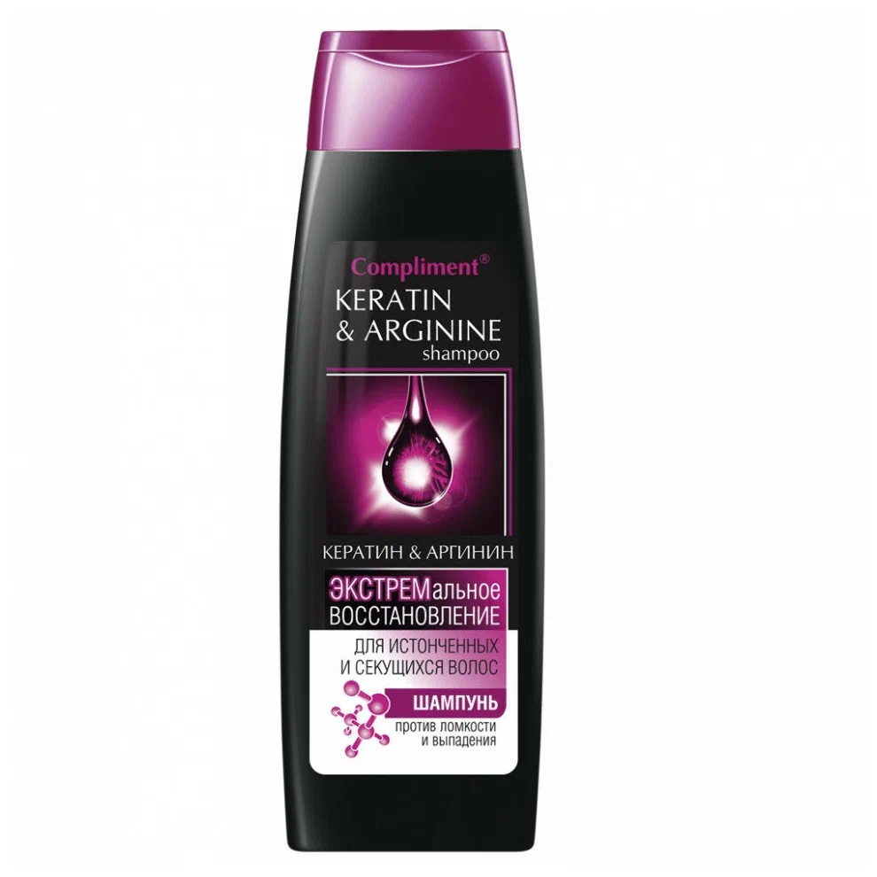 Шампунь КОМПЛИМЕНТ Кератин/Аргинин шампунь экст.вост.400мл