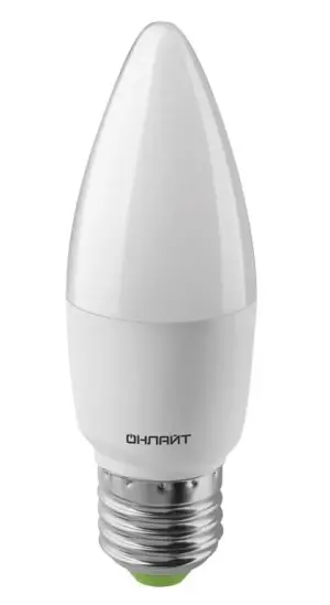 Лампа с/д ОНЛАЙТ 10Вт Е27 свеча 61961