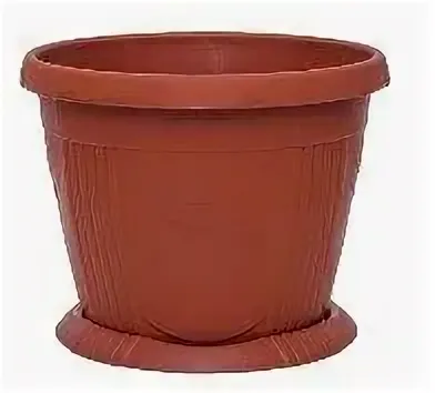 Кашпо для цветов СЕЛЕНГА с поддоном терракот d=290 мм 10 л