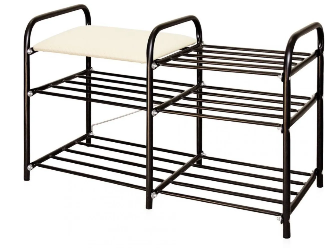 Этажерка для обуви NIKA "Люкс"  3-х ярусная 79х33х50 см(арт. ЭТЛ3/С)