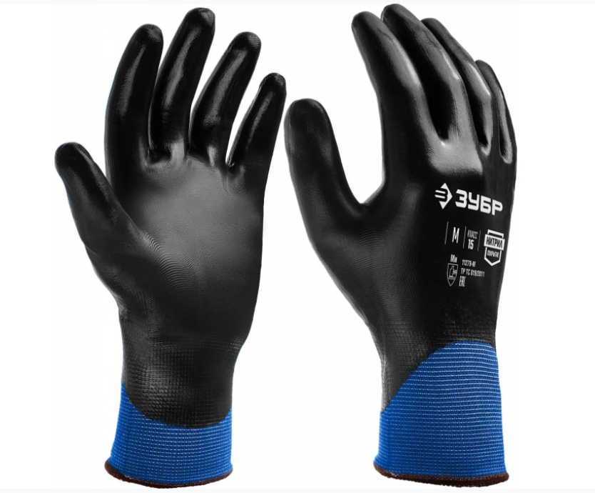 Перчатки ЗУБР "Механик+" XL маслобензостойкие