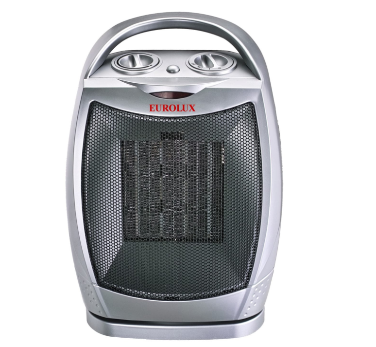 Тепловентилятор EUROLUX ТВК-EU-1 керамический 1800 Вт серый