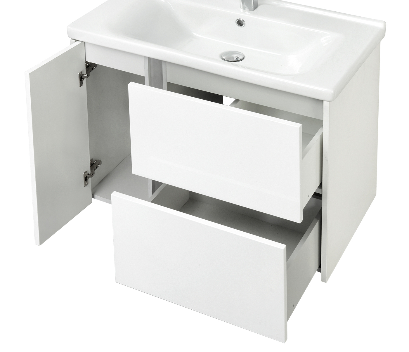 Тумба+ум-к АСТИ 80 БЕЛЫЙ ЛАК