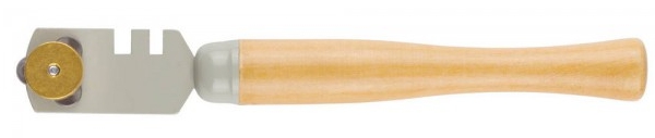 Стеклорез STAYER "Master" трехроликовый с деревянной ручкой
