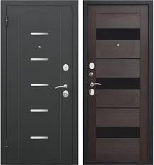 Дверь мет. 7,5см Гарда муар (860) левая Темный кипарис Царга Кале