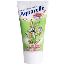 Зубная паста АКВАРЕЛЬ детская Ванил.мороженое