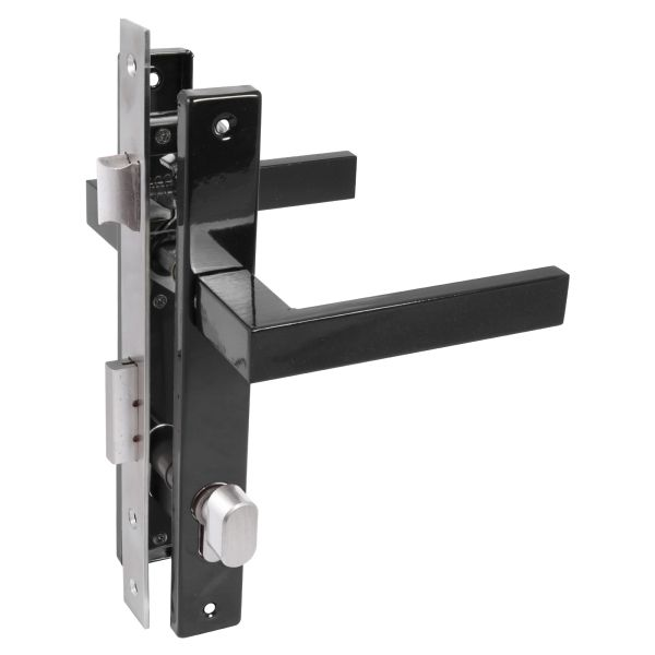 Замок врезной СТАНДАРТ д/калитки черный 8520.02.9005 ключ-вертушка