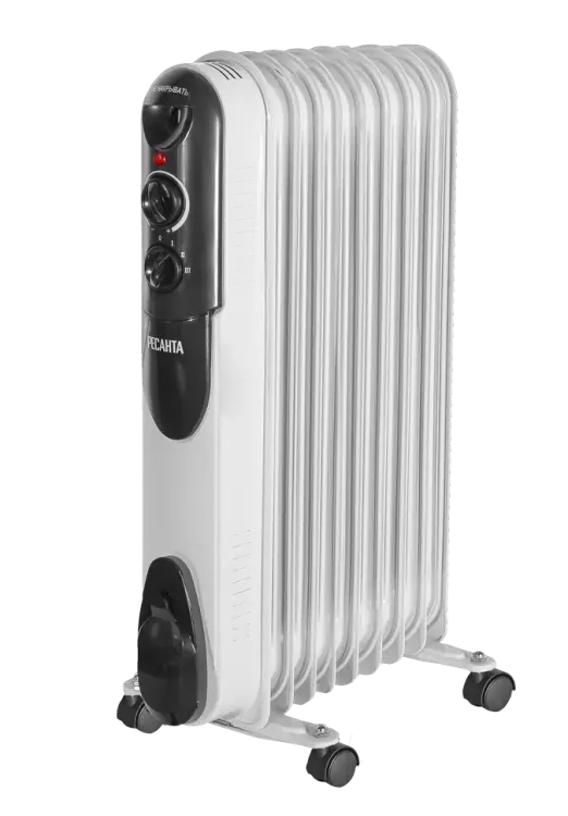 Масляный радиатор ОМПТ- 9Н (2 кВт) Ресанта