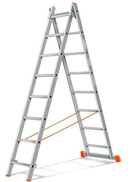 Лестница алюминиевая 2 секционная 2*8