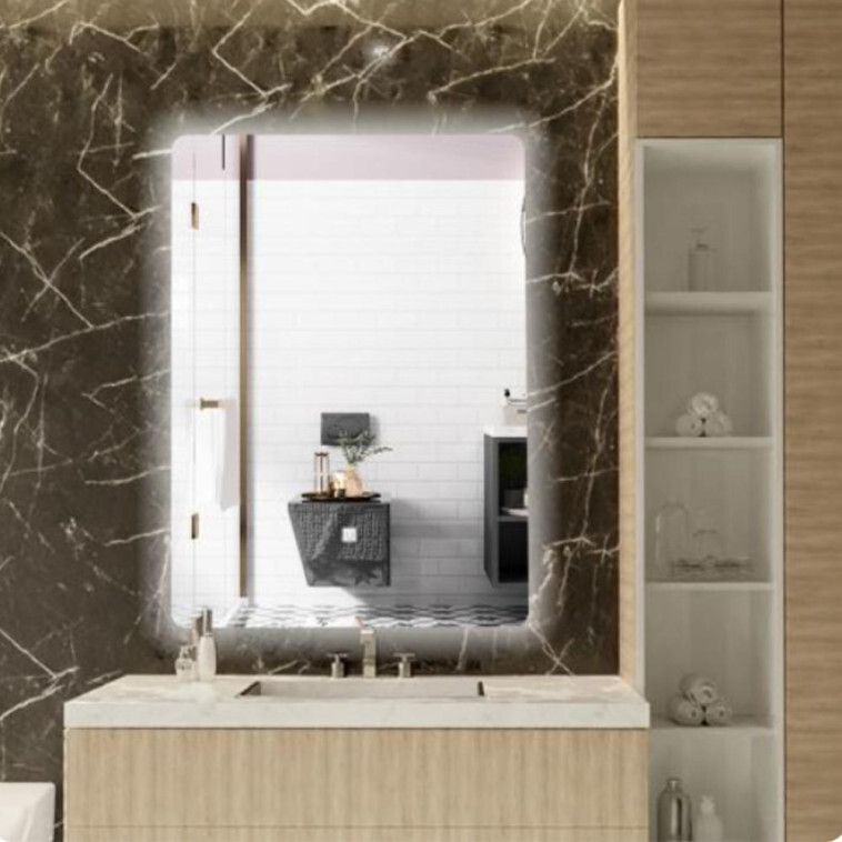 Зеркало 60*80 см с LED подсветкой в ванную комнату CU-DJ008