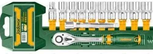 Набор головок JADEVER 1/4 с трещоткой 12 предметов