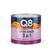 Грунт-эмаль FORMULA Q8 по ржавчине 3в1 серая 2,7кг