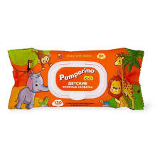 Салфетки влаж. Pamperino  дет. Kids с ромаш. с клап. 130шт