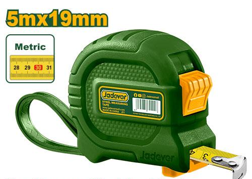 Рулетка JADEVER 5м*19мм двойная кнопка