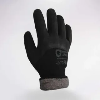 Перчатки до -36-40 ЧЕРНЫЕ обливные зимние