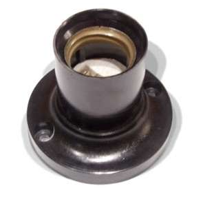 Патрон карболитовый БЕЛАЯ ЦЕРКОВЬ потолочный Е27 ФпП-01 черный