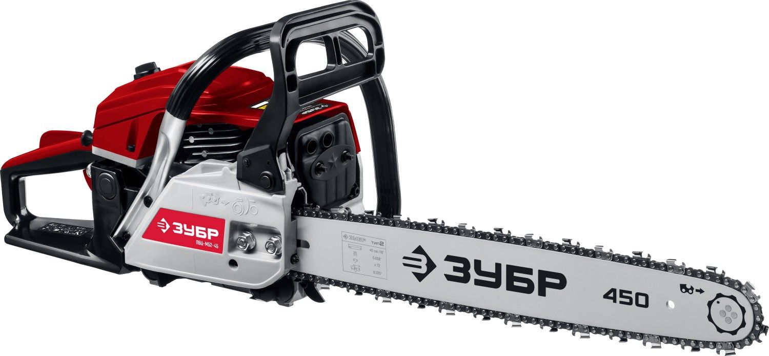 ЗУБР 52 см3, 45 см, бензопила (ПБЦ-М52-45)НСК