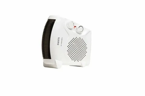 Тепловентилятор спиральный,220-240В,1000/ 2000Вт,до 20м3,вертикал/горизонт Oasis