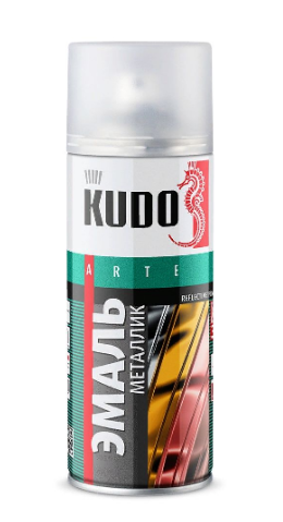 Эмаль KUDO KU-1033 металлик аэрозольная хром зеркальный 520 мл
