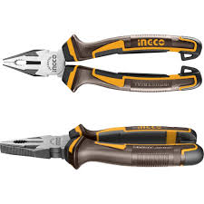 Плоскогубцы 200мм INGCO НССР58200 INDUSTRIAL комбин., двухкомпонентные ручки (20)