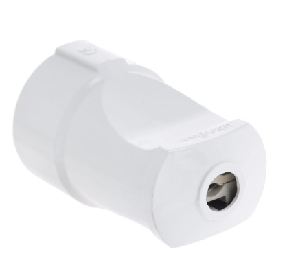 Штепсельное гнездо UNIVERSAL 16А 250В 70мм белый с/з