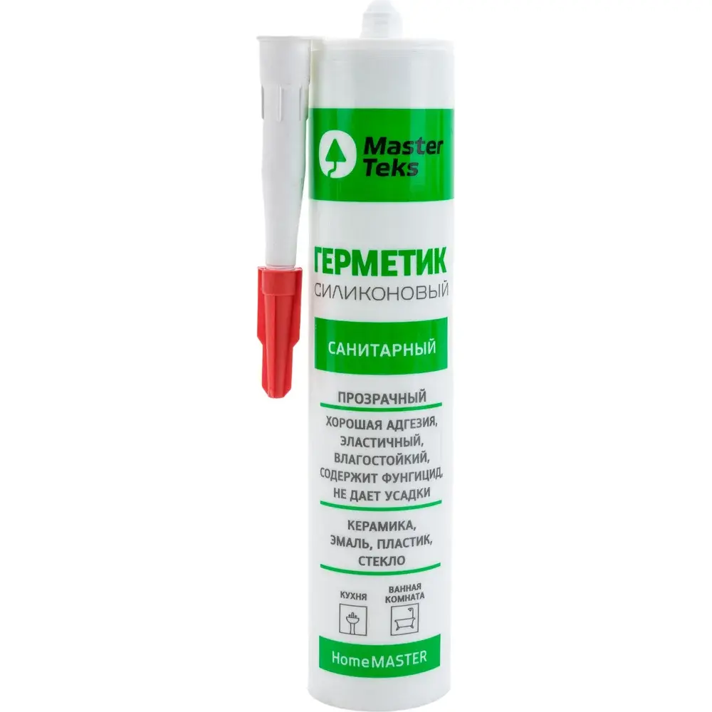 Герметик MasterTeks силик санит. прозрачный 260ml