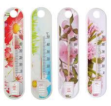 Термометр INBLOOM "Цветы" комнатный, пластик 19х4см