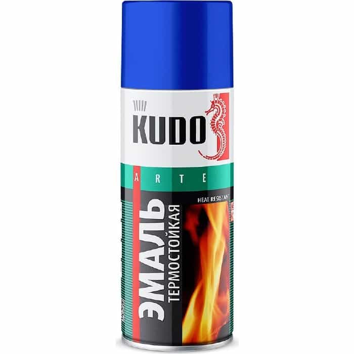 Эмаль KUDO KU-5002 термост. аэрозоль черная 520 мл